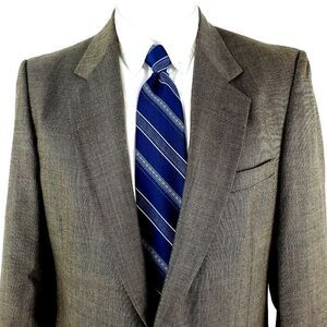 Vintage Pierre Cardin‎ Wool 2 Button Blazer 38L Bro